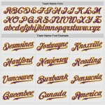 Maillot de baseball à manches raglan authentique, blanc, personnalisé, violet et doré, à fines rayures Maillot de baseball à manches raglan authentique, blanc, personnalisé, violet et doré, à fines rayures