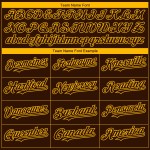 Maillot de baseball San Diego 3D City Authentic Gold Edition, marron, à effet dégradé personnalisé Maillot de baseball San Diego 3D City Authentic Gold Edition, marron, à effet dégradé personnalisé