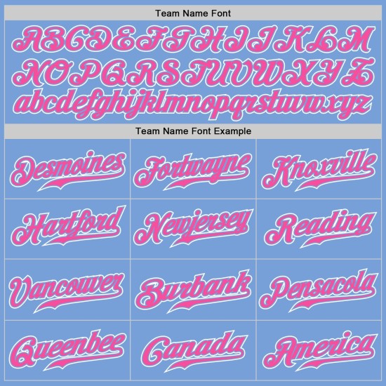 Maillot de baseball bleu dégradé tendance personnalisé rose-blanc authentique clair Maillot de baseball bleu dégradé tendance personnalisé rose-blanc authentique clair