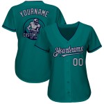 Maillot de baseball authentique gris-bleu marine et bleu sarcelle personnalisé Maillot de baseball authentique gris-bleu marine et bleu sarcelle personnalisé