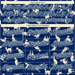 Motif bleu US authentique Baseball Navy Design Jersey Cat Cream personnalisé 3D Motif bleu US authentique Baseball Navy Design Jersey Cat Cream personnalisé 3D