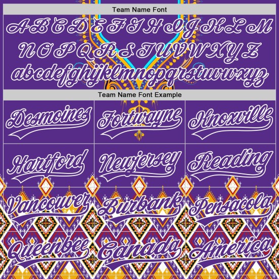 Maillot de baseball africain 3D authentique, motif personnalisé violet et blanc, style ethnique traditionnel Maillot de baseball africain 3D authentique, motif personnalisé violet et blanc, style ethnique traditionnel