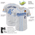 Maillot de baseball bleu marine, blanc et authentique, à rayures fines, léger Maillot de baseball bleu marine, blanc et authentique, à rayures fines, léger
