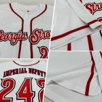 Maillot de baseball rouge-noir blanc personnalisé authentique Maillot de baseball rouge-noir blanc personnalisé authentique