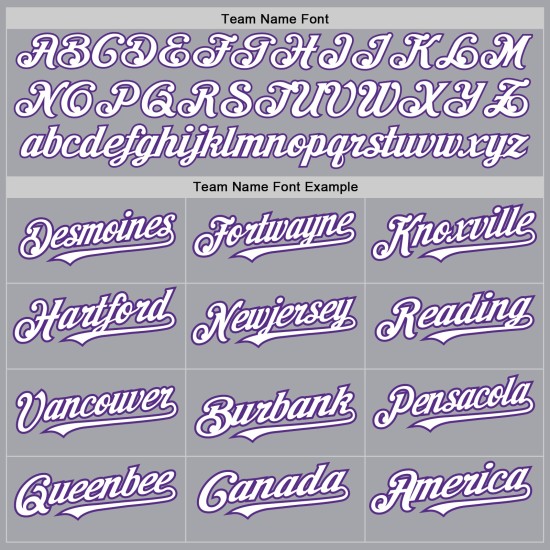 Maillot de baseball gris à rayures fines, personnalisé, mode, dégradé blanc-violet, authentique Maillot de baseball gris à rayures fines, personnalisé, mode, dégradé blanc-violet, authentique