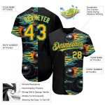 Boule de bowling bleue Gold-Lakes avec motif flamme Hotrod, maillot noir, authentique, 3D, personnalisée
