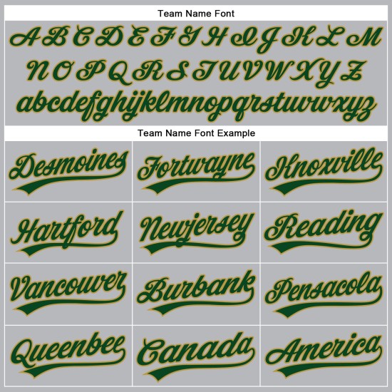 Maillot de baseball personnalisé à rayures grises et vertes authentiques Maillot de baseball personnalisé à rayures grises et vertes authentiques