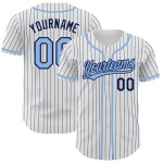 Maillot de baseball bleu marine, blanc et authentique, à rayures fines, léger Maillot de baseball bleu marine, blanc et authentique, à rayures fines, léger