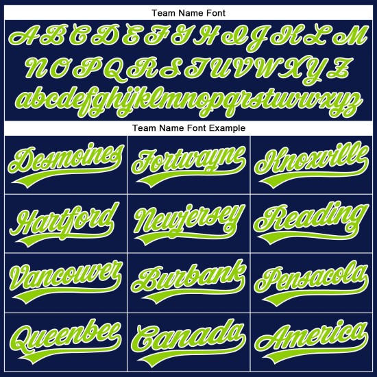 Maillot de baseball à rayures fines, bleu marine, blanc fluo, vert authentique Maillot de baseball à rayures fines, bleu marine, blanc fluo, vert authentique