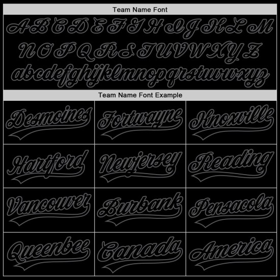 Maillot de baseball authentique gris acier, noir, rétro Maillot de baseball authentique gris acier, noir, rétro