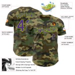 Maillot de service vert authentique camouflage violet-néon de baseball pour saluer la coutume Maillot de service vert authentique camouflage violet-néon de baseball pour saluer la coutume