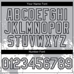 Maillot abstrait authentique noir et blanc motif éclaboussure grunge baseball design gris art personnalisé 3D Maillot abstrait authentique noir et blanc motif éclaboussure grunge baseball design gris art personnalisé 3D