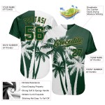 Maillot de baseball authentique Hawaii Coconut, motif arbre personnalisé 3D Maillot de baseball authentique Hawaii Coconut, motif arbre personnalisé 3D