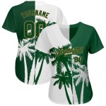 Maillot de baseball authentique Hawaii Coconut, motif arbre personnalisé 3D Maillot de baseball authentique Hawaii Coconut, motif arbre personnalisé 3D